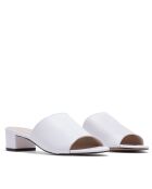 Mules à talon CA-264 napa blancs