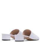 Mules à talon CA-264 napa blancs