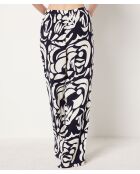 Belina broek met baksteenprint op de achtergrond