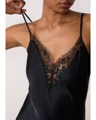 Schwarzes Masquerade-Nachthemd