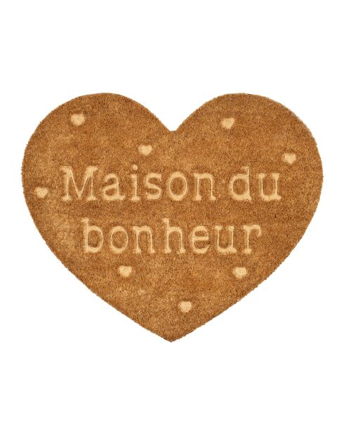 Felpudo con forma de corazón familiar, 60 x 50 cm