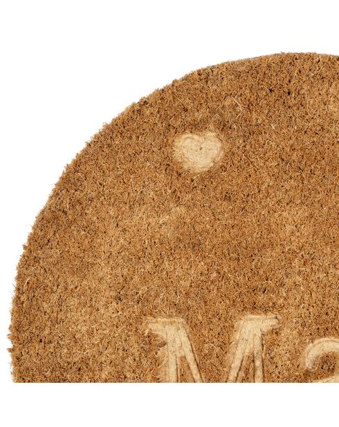 Felpudo con forma de corazón familiar, 60 x 50 cm