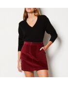 Falda borgoña Enory