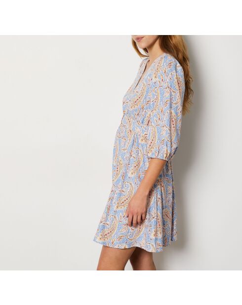 Vestido azul estampado Gloria