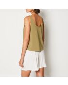 Susan tanktop in kaki olijfgroen