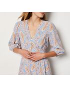 Vestido azul estampado Gloria