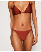 Bas de bikini bresilien nouette Strap swim marron