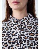 Camicia Rosie con stampa leopardata