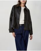 Dunkelbraune Flyn-Jacke