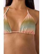 Geode triangel-bh zonder beugel en zonder schelp gedrukt op een groene achtergrond