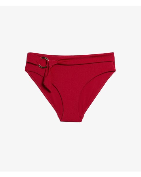 Baba Bikinihose mit hoher Taille, burgunderrot, granatrot