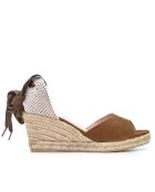 Sandales compensées Ana Belen marron - Talon : 6,5 cm