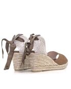 Sandales compensées Ana Belen marron - Talon : 6,5 cm