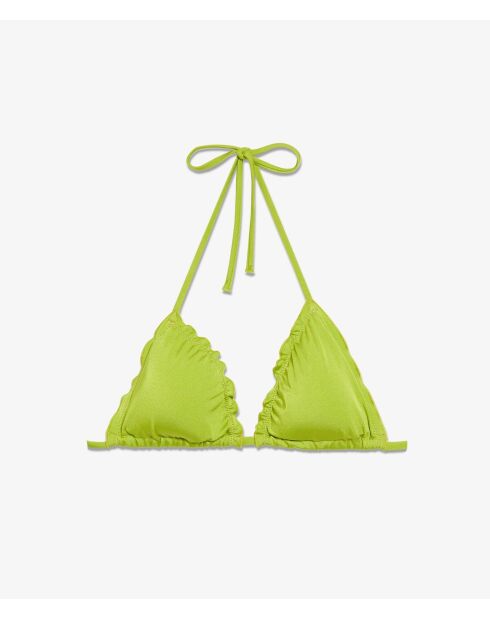 Sujetador sin marco triangular y sin concha Roja Anis