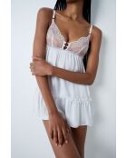 Camicia da notte bianca Promise