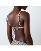 Mehrfarbiger Ajo-BH ohne Bügel, Stirnband und ohne Schale