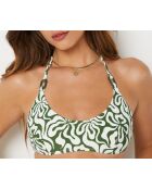 Hawai beha met beugel in wit en groen