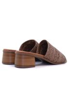 Sandales à talon Moon vaqueta chocolat marron