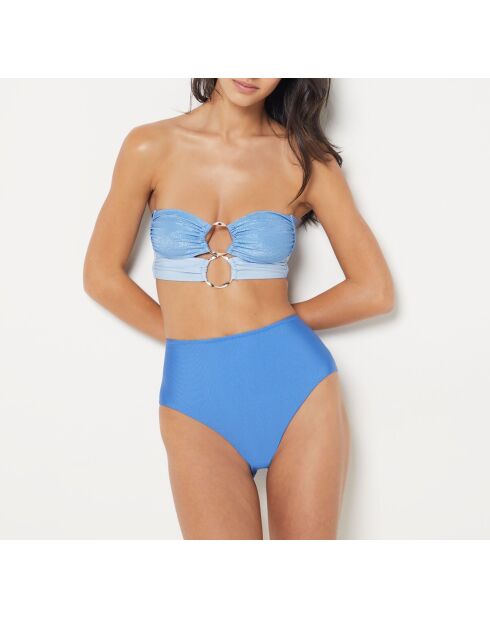Rumba blauw bikinibroekje met hoge taille
