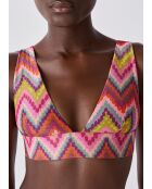 Sujetador triangular Muses multicolor sin aros y sin concha