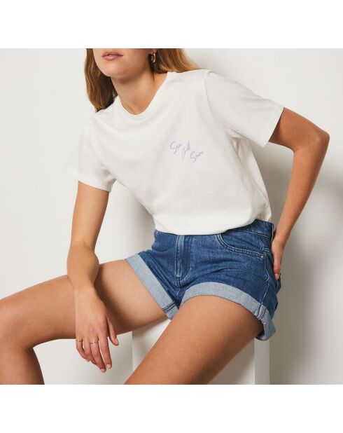 Darla koningsblauwe korte broek