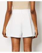 Ecrufarbene Shorts Casha