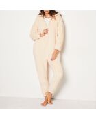 Mariam ecru jumpsuit uit één stuk