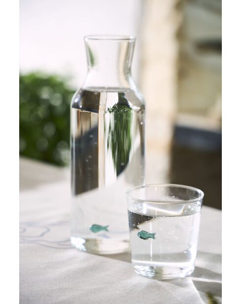 Gobelet poisson Été-Mer turquoise - 35 Cl