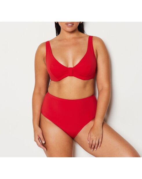 Sculpt lyc rode triangelbeha met beugel en zonder schelp