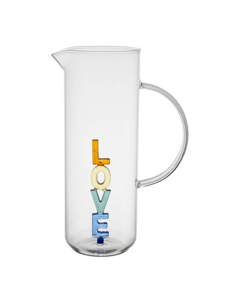 Pichet Love Colorea multicolore - 1 L /H: 23 cm