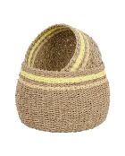 Cesta natural Medi-Summer x 2 - H: 24/19 cm