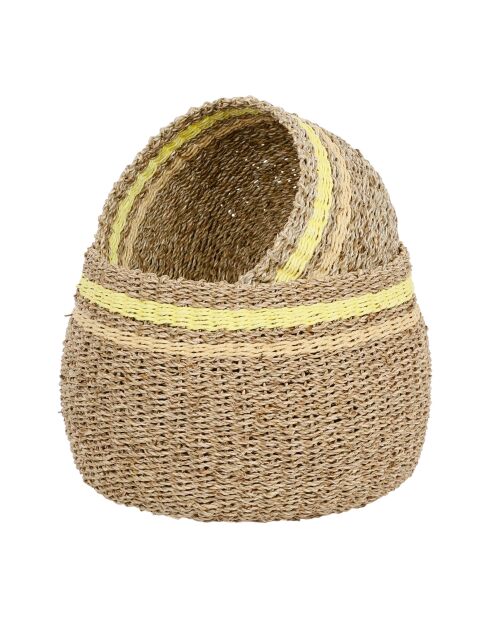 Cestino naturale Medi-Summer x 2 - H: 24/19 cm