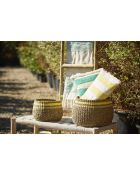 Cesta natural Medi-Summer x 2 - H: 24/19 cm