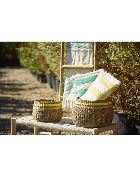 Cestino naturale Medi-Summer x 2 - H: 24/19 cm