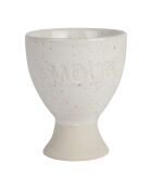 Ecru Amour eierdopje voor het hele gezin - H6 cm