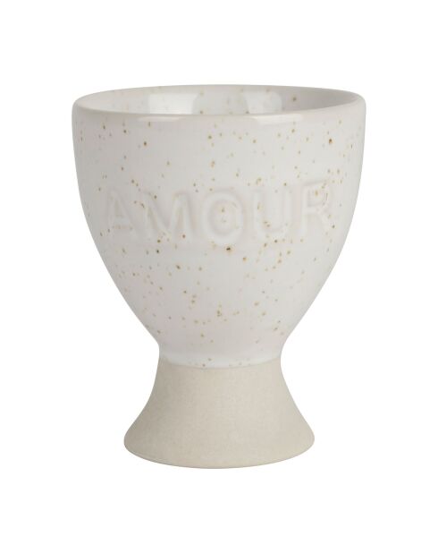 Ecru Amour eierdopje voor het hele gezin - H6 cm