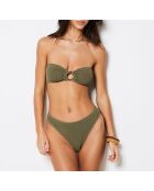 Onesize by etam khakifarbene, olivgrüne Bikinihose mit hohem Beinausschnitt