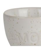 Ecru Amour eierdopje voor het hele gezin - H6 cm