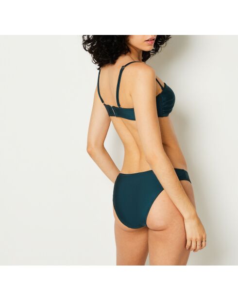 Caleta eendengroene bh met hoofdband zonder beugel