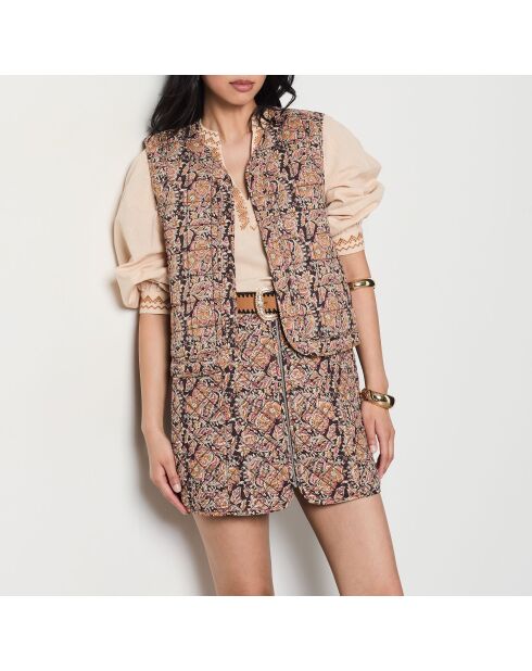 Veste Italy imprimé  fond  vert