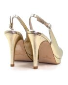 Sandales à talon 13503 platine - Talon : 10 cm