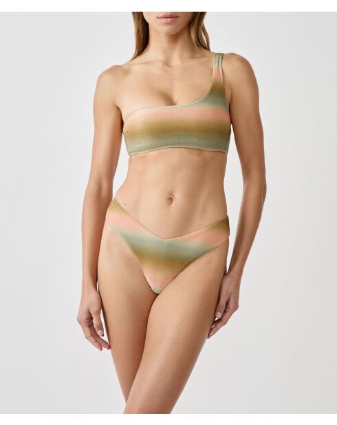 Geode bh zonder beugel en zonder schelp gedrukt op een groene achtergrond