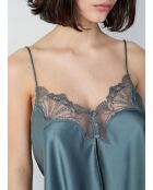 Caraco Fan petrolblauw/grijs