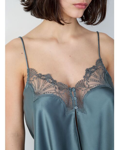 Caraco Fan petrolblaugrau