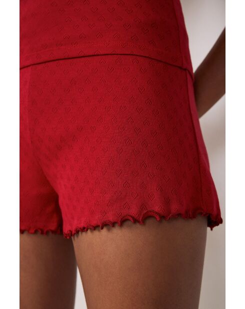 Rode korte broek van Pollin