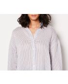 Pauline ray shirt met blauwgroene print