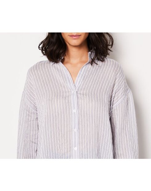 Pauline Ray Shirt mit blaugrünem Aufdruck