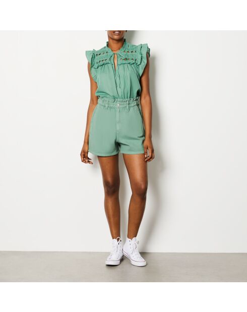 Khakifarbene, olivgrüne Shorts von Dingo GD