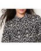 Robe Erebe imprimé anthracite