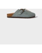 Mules Buck bleu gris